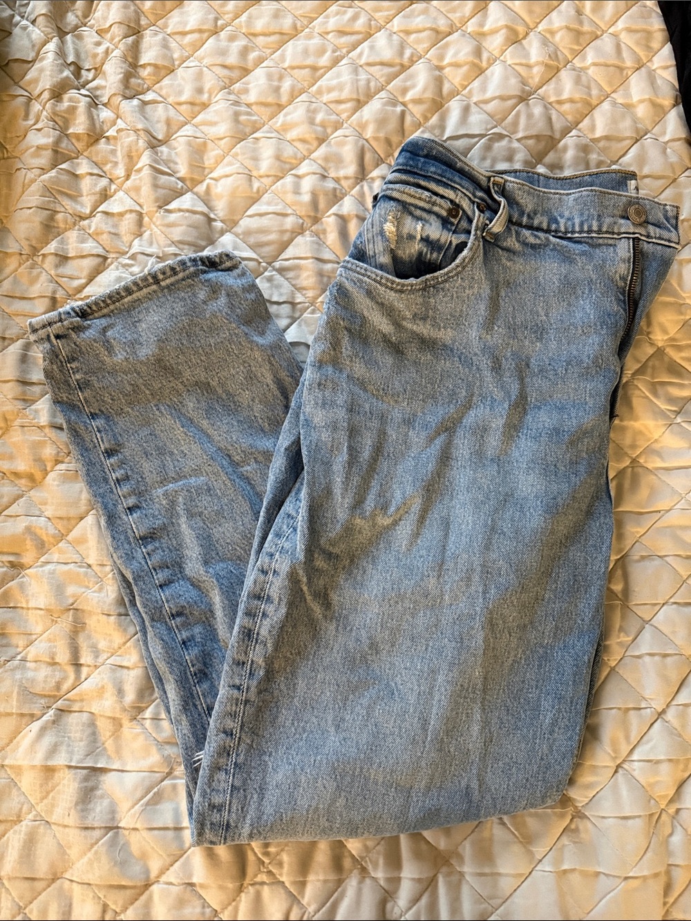 Abercrombie & Fitch Light Blue Straight Leg Jeans